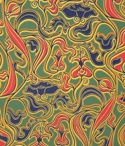 Disegno floreale vorticoso da European School